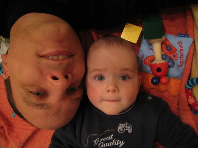 Junior und Papa