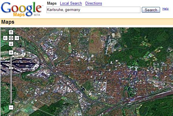Google Maps: Karlsruhe