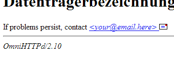 screenshot of an error 500 message